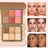 Makeup Cream Contour Palette, 12 Colours Concearler Full Coverage &