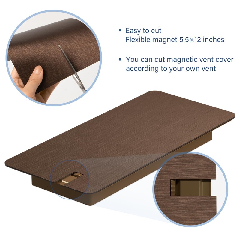 BEWAVE High Strength Magnetic Vent Covers for Home Ceiling, Metallic