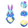 Perfeclan Inflatable Easter Bunny Inflatable Yard Decoration Photo Props Waterproof