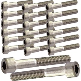 M4 x 60mm Socket Cap Bolts Made of Marine Grade A4 Stainless Steel - Corrosion Resistant Fasteners (Pack of 20)