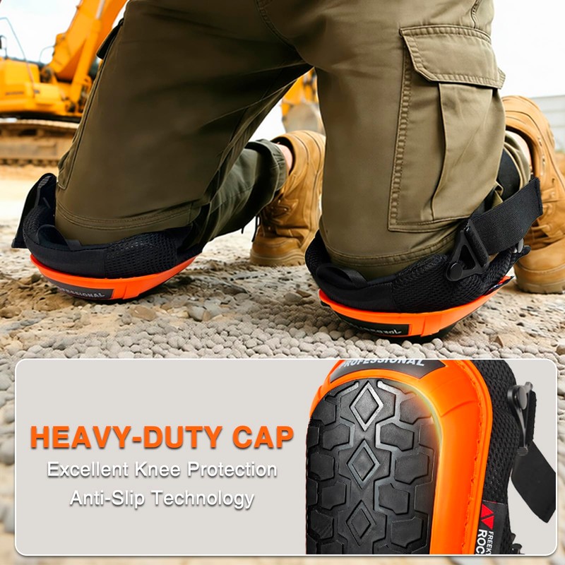 FREEKYROCK Work Knee Pads for Men Construction, Knee Pads for