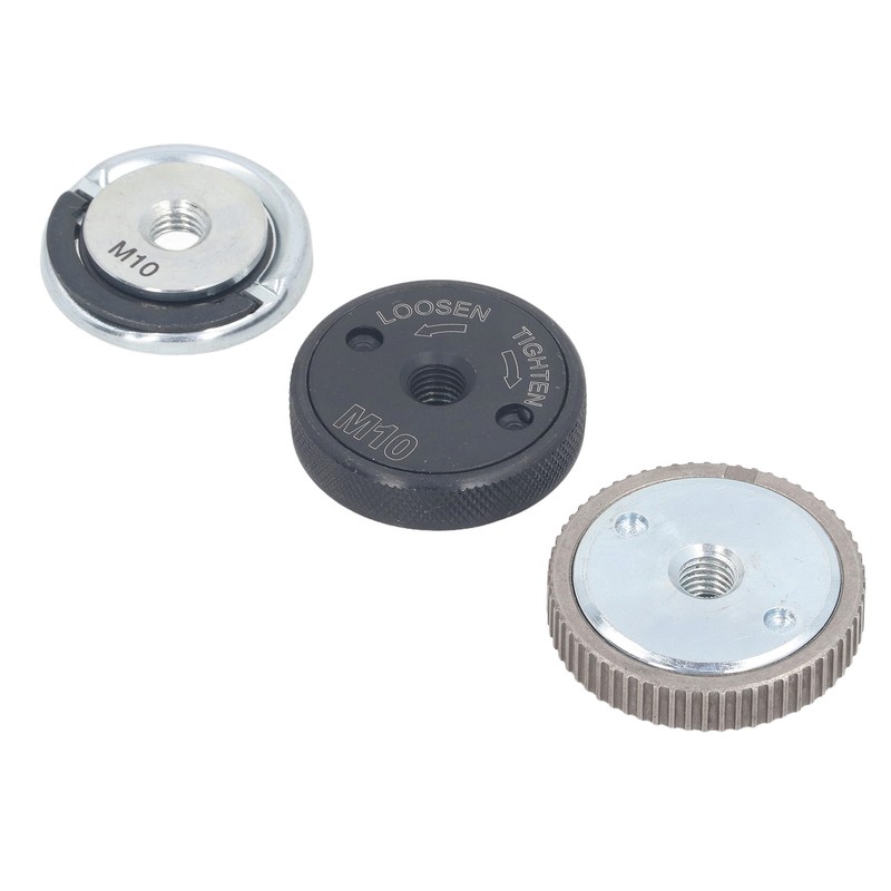 3PCS M10 Angle Grinder Flange Nut Self Locking Pressure Plate