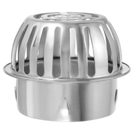 PATIKIL Dome Gutter Guard Filter, 304 Stainless Steel Downspout Strainer, Anti-Blocking Outdoor Gutter Cleaning Tool for Stops Leaves Debris, Fits 3.9-4.1 Inch