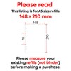 2026 A5 size week on two pages diary organiser refill
