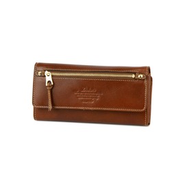 Dakota DA-34089 Women's Long Wallet, Genuine Leather, Braun