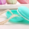 HappyHome Portable Mini Macaron Jewelry Case, Earrings, Ring, Accessory Case,