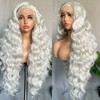 SOKU 13x4 Lace Frontal Wig 32 Inches Light Grey Boby