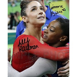 SPORTSPHOTOSUSA Simone Biles Aly Raisman Rio Olympic Gold Medal 8x10 Signed Photo Reprint