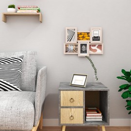 EUGAD Picture Frame for 6 Photos 10 x 15 cm Each Picture Gallery Photo Frame Made of MDF Board Wall Mounting Choice of 3 Colours