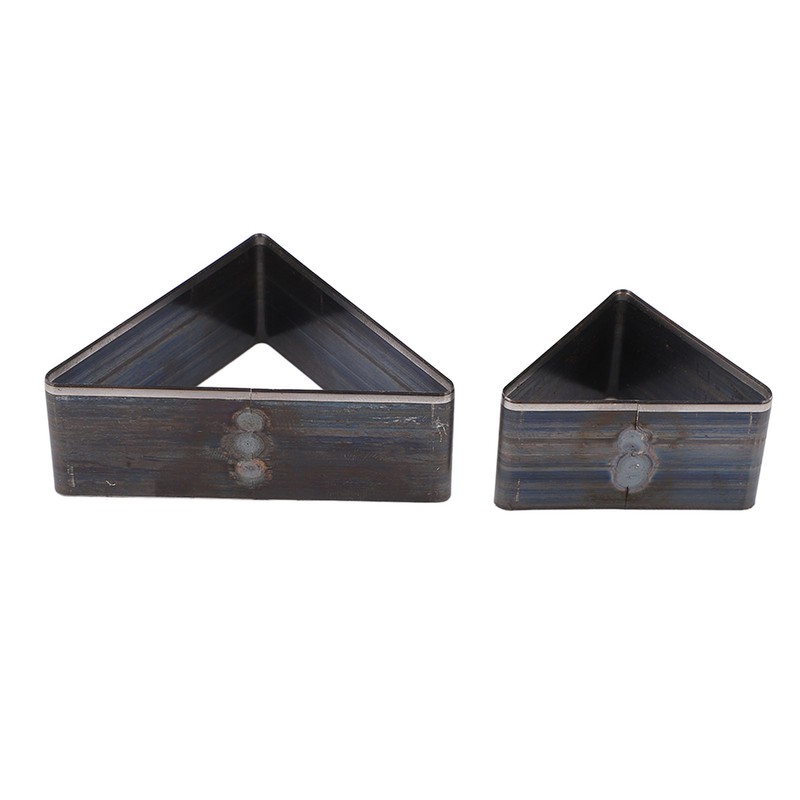 2PCS Triangle Leather Cutter Alloy Steel Hollow Punch Cutter Set