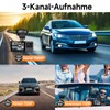Dash Cam Car Front Rear 4K + 1080P WiFi Dash
