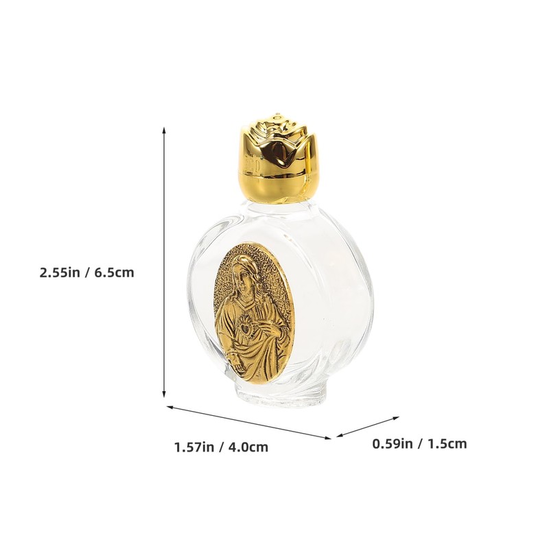 FOMIYES 4pcs Holy Water Bottles: Elegant Design Portable Religious Refillable