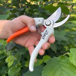 ZACT ZS-210 Professional Japanese Carbon Steel Garden Shears - Japanese Garden Shears for Flowers, Shrubs and Branches - Stainless Precision Blade