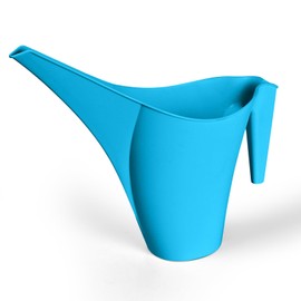 VKPLITE Plastic Watering Can for Indoor and Outdoor Plants - Home Garden - 1/2 Gallon - Blue