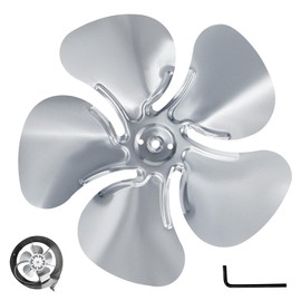 Earthtec A65123 Attic Exhaust Fan Blade Replacement Propeller 12 Inch Dia. 5 Blade 23 Deg.-Bore (In.): 5/16，Number of Blades: 5，Diameter (In.): 12, Pitch (Deg.): 23