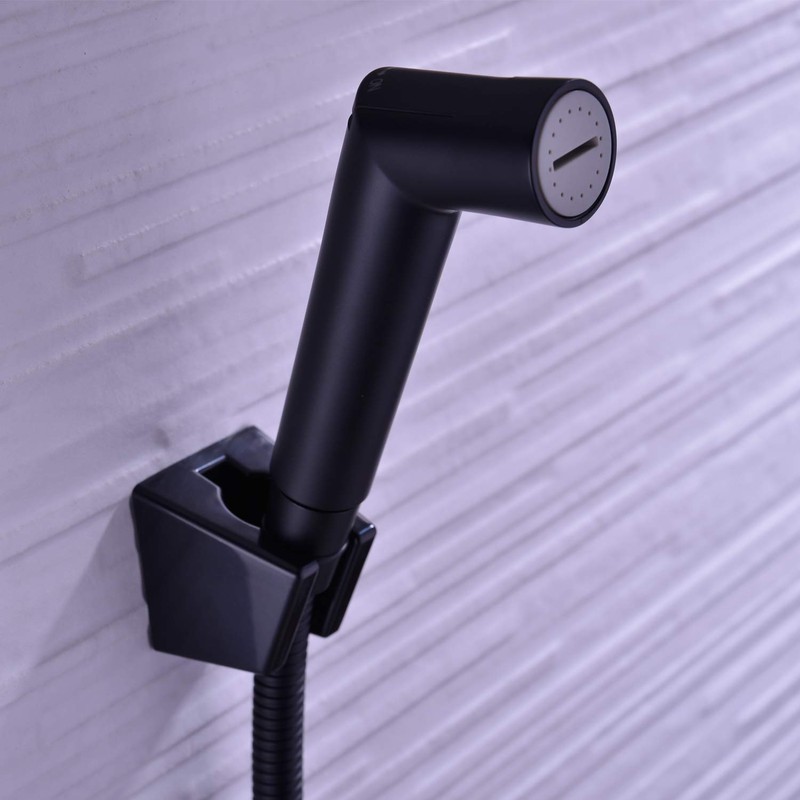 TRUSTMI Toilet Bidet Sprayer in Matt Black with Hose and