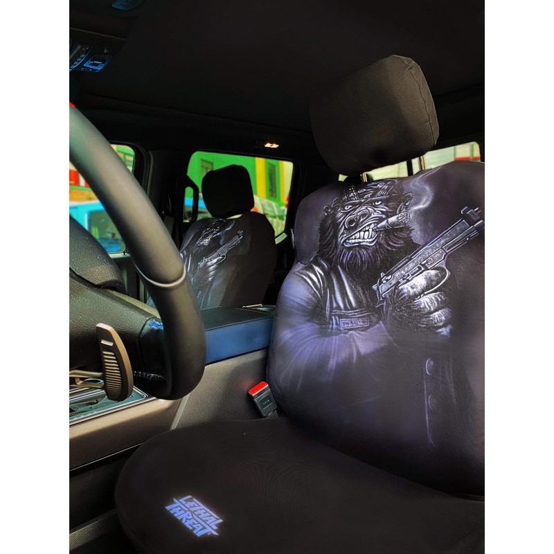 Lethal Threat Gorilla Gun Automotive 2 Pack Seat Cover Set