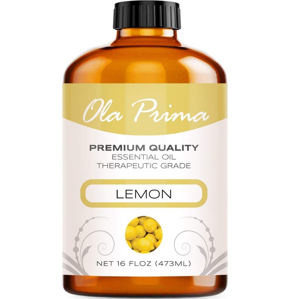 Ola Prima Oils 16oz - Lemon Essential Oil - 16 Fluid Ounces