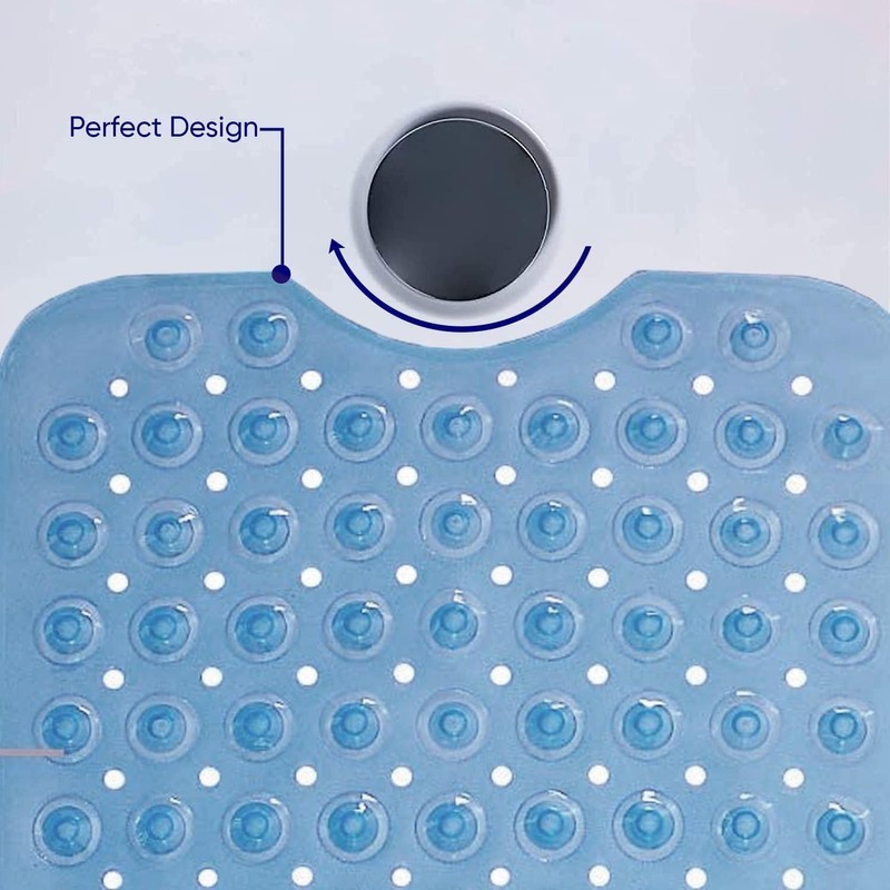 Yorkshire Bedding Shower Mat Non Slip Anti Mould - 70x38cm