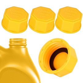 Gas Can Cap,Superior Replacement Lid for Gas Cans- Durable Gascap Replacement,Fits most 1/2/3/5/10 Gallon Can,Portable Gastank Lid for Improved Sealing and Transportation(4PCS)(Yellow)