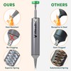 Solder Sucker Tool No Clog Silicone-Tip Manual Desoldering Pump Soldering