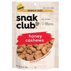 Snak Club Honey Cashews Family Size Pack