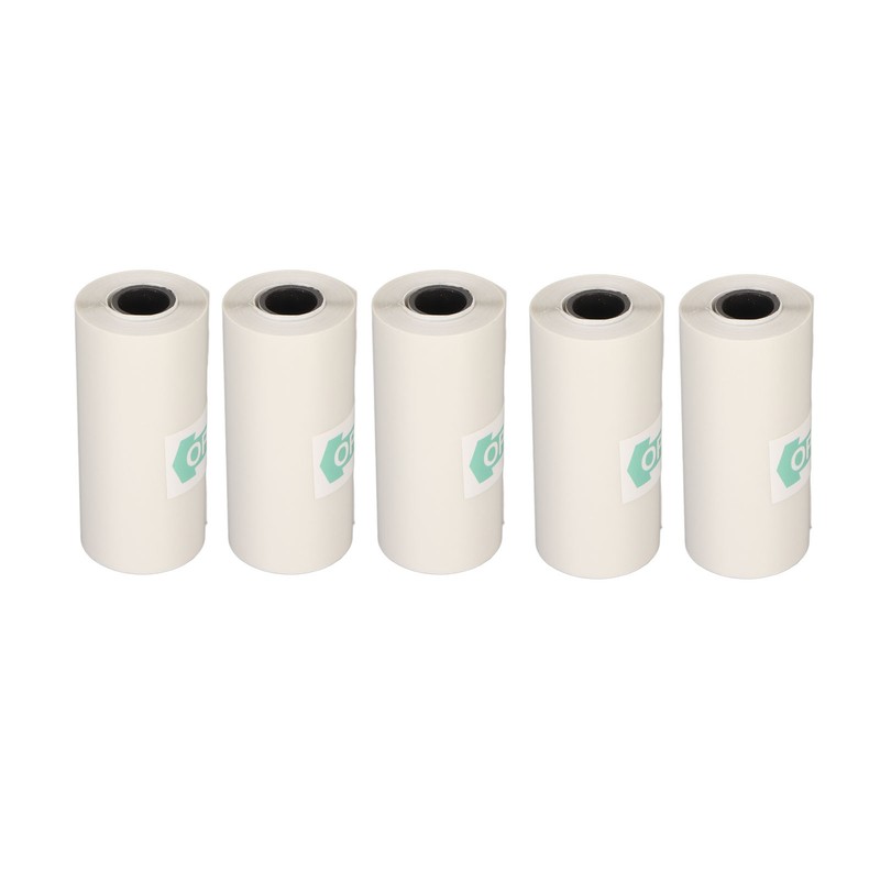 5 Rolls Adhesive Thermal Paper 2.2in Long 1in Wide Printing