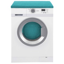 Brandsseller Tumble Dryer and Washing Machine Cover 100% Cotton Approx. 60 x 60 x 5 cm (Approx. 60 x 60 x 5 cm, Turquoise)
