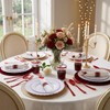 YOUBET 350PCS White Scalloped Plastic Plates for Weddings