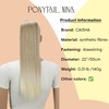 CAISHA 22" Hairpiece Ponytail Extension Drawstring Voluminous Straigtht Blond Mix