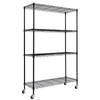 4-Tier Heavy Duty Storage Shelving Unit,Storage Cart On Wheels, Adjustable