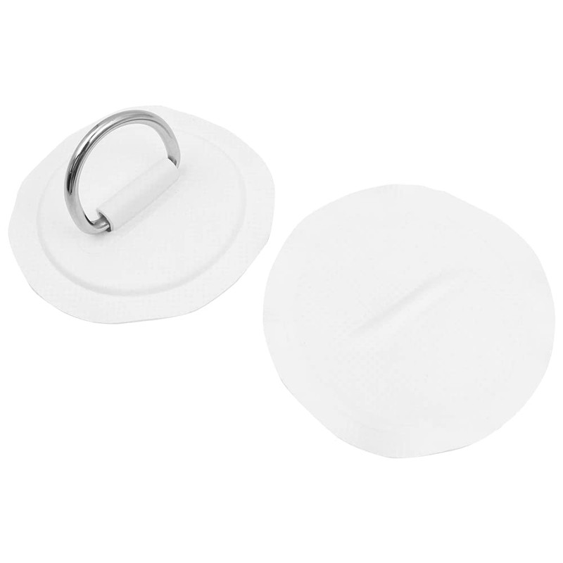 Tiardey 4pcs 3.15inch Inflatable Boat Kayak D-ring Small Round Pad/Patch
