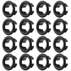 16 PCS Plastic Sink Overflow Ring, Sink Basin Overflow Trim