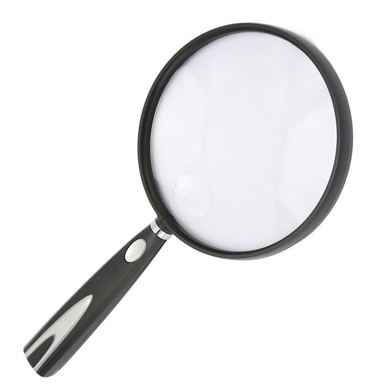 Handheld Magnifying Glass 2X 4X Handheld Reading Magnifier Skid Resistance