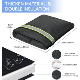 Hsthe Sea 2pcs Outside Tap Cover Jacket Insulated Protector,Thickened Outdoor Tap Cover from Freezing Waterproof Thermal Tap Jacket - Black