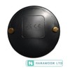 Black PVC Circular Box Lid - 65mm Diameter with 2