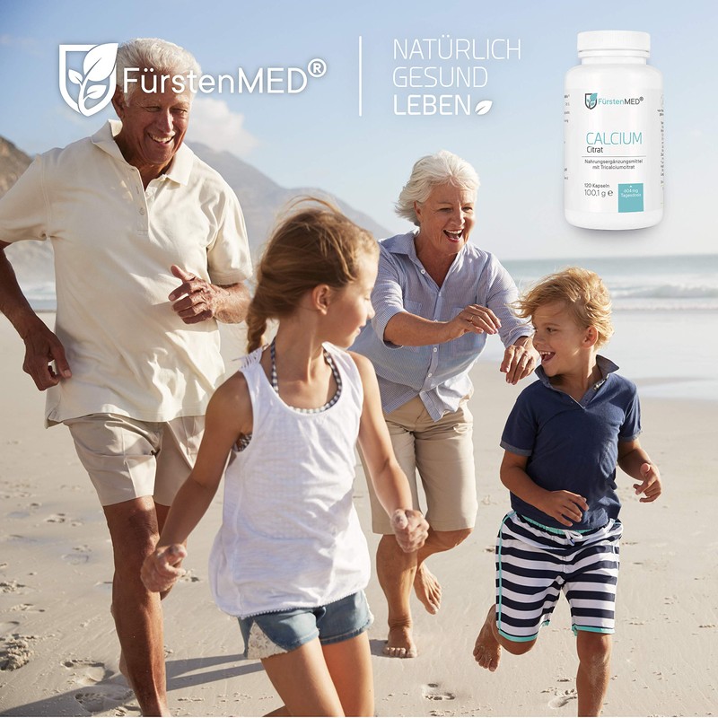 FürstenMED® Calcium Citrate Capsules - Calcium High Dose - Pure