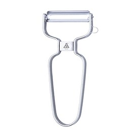 triangle Y-Peeler - 50 mm - Stainless Steel Horizontal Serrated Blade - Peeler for Fruits & Vegetables - Ergonomic Handle - Dishwasher Safe - Made in Germany