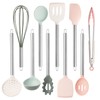 COOK WITH COLOR Silicone Cooking Utensils, Kitchen Utensil Set, Easy