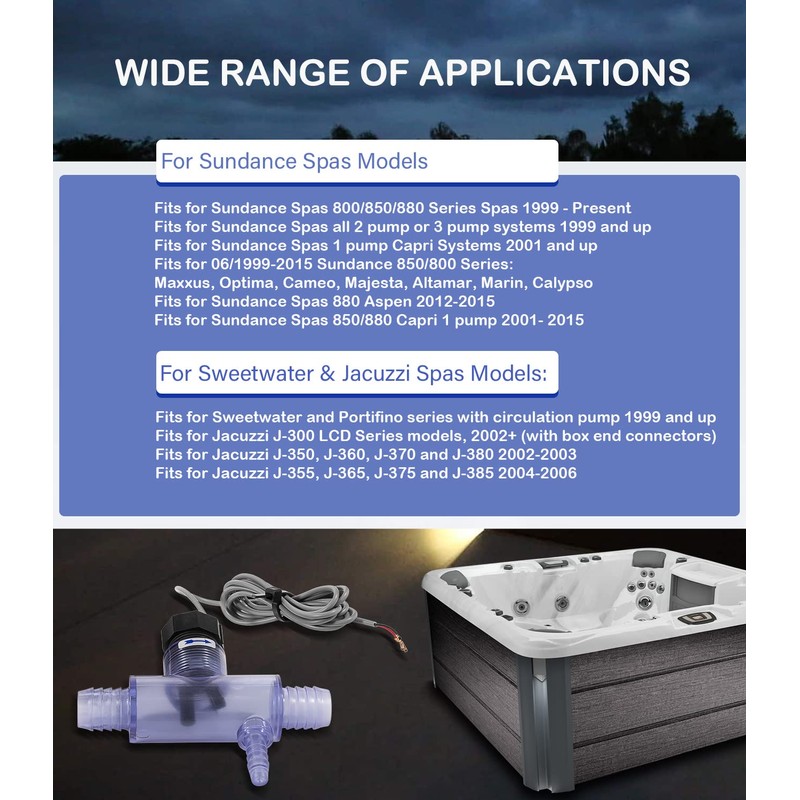 6560-860 Flow Switch for Sundance Spas and for Jacuzzi Hot