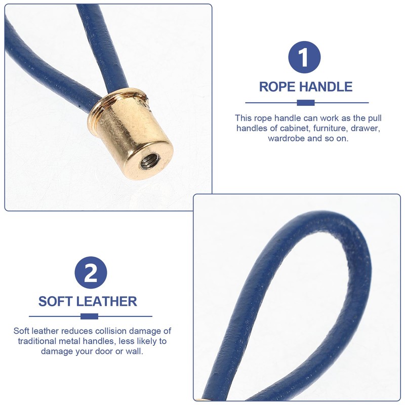 WOFASHPURET Rope Handle Attic Pull Down Cord Rustic Cabinet Pulls