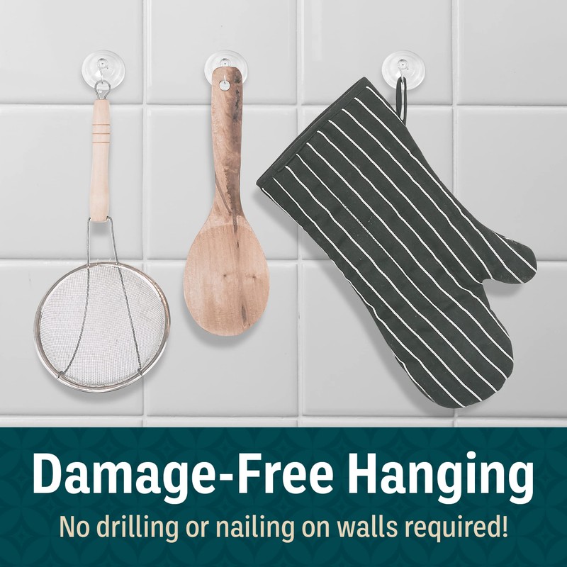 Holiday Joy Suction Cup Hooks for Shower 4Pack – Max