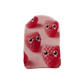 Stoma Styles Raspberry Buddies Stoma Bag Cover – Reusable Ostomy Pouch Cover for Colostomy, Ileostomy & Urostomy – Soft Stretch Fabric – 20cm x 13.5cm – Cute Fruit Print