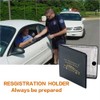 ESSENTIAL Car Auto Insurance Registration BLACK Document Wallet Holders 2