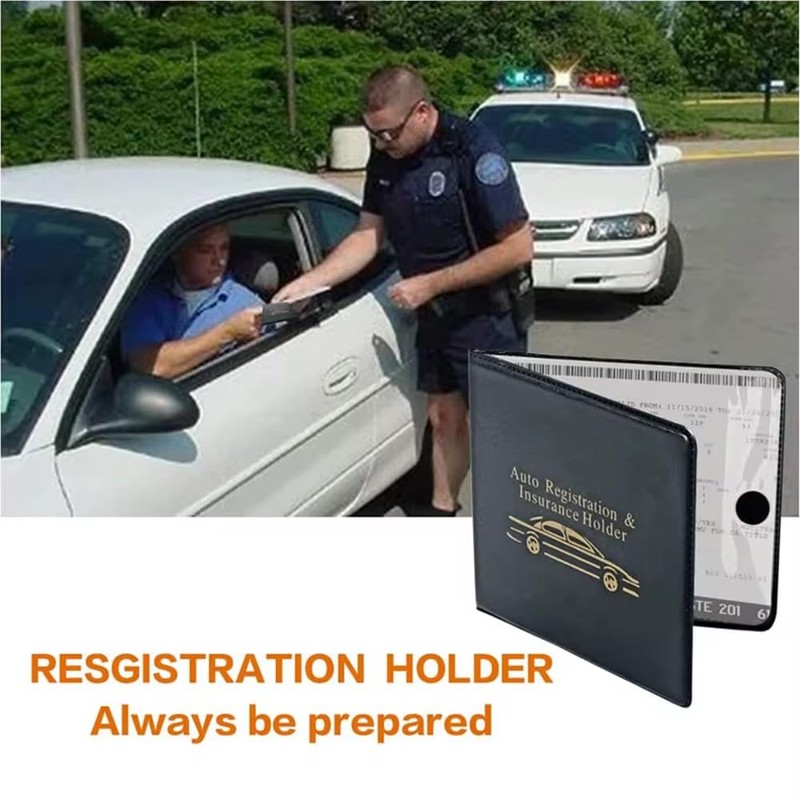ESSENTIAL Car Auto Insurance Registration BLACK Document Wallet Holders 2