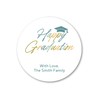Emma Pink Studio Happy Graduation Labels, Custom Graduation Announcement Invitation