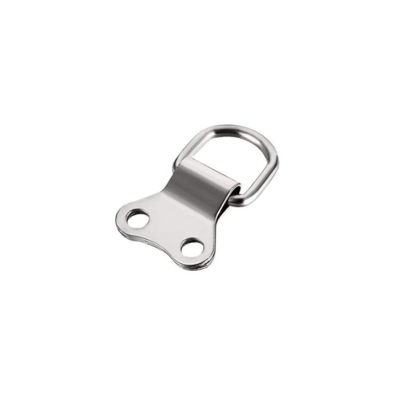 uxcell D Ring Picture Hangers, 36mm x 22mm Silver Tone