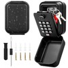 TEUEN Key Lock Box with Code, Waterproof Sturdy Wall Mount