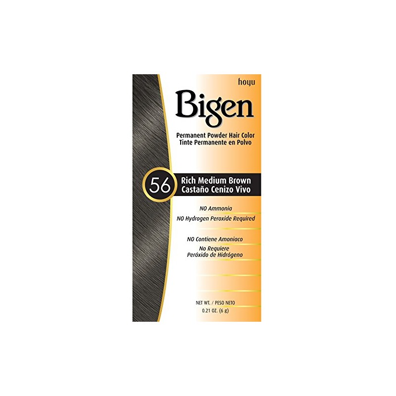Bigen Powder Hair Color #56 Rich Medium Brown 0.21oz (3