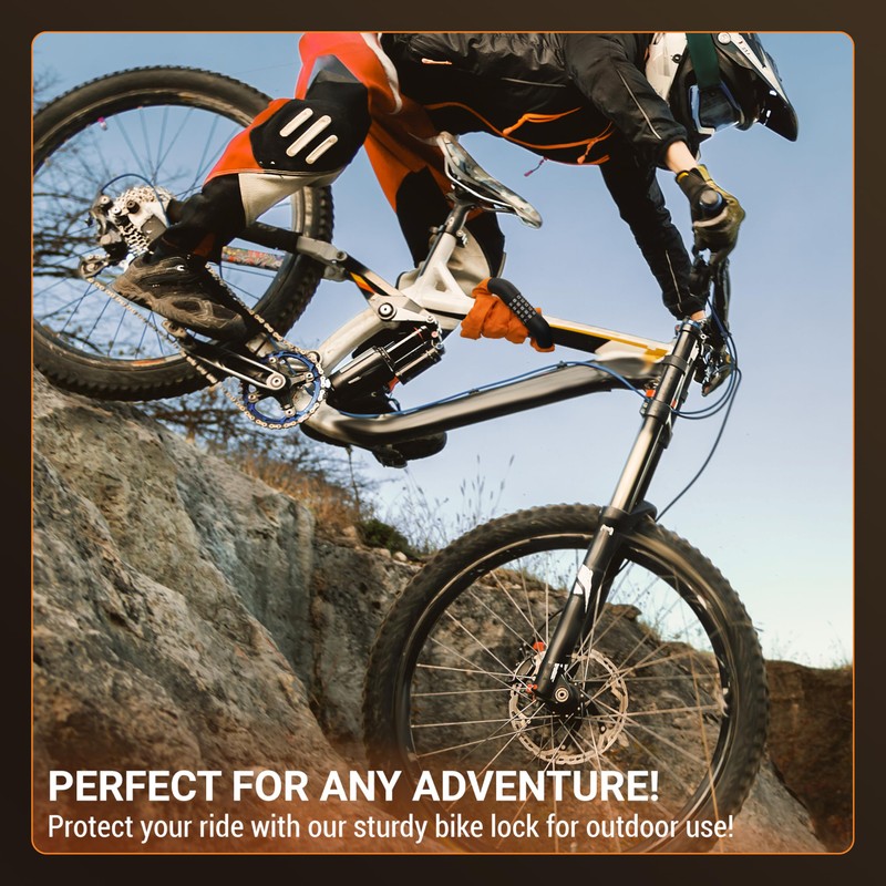 Looxmeer Bike Lock, Orange